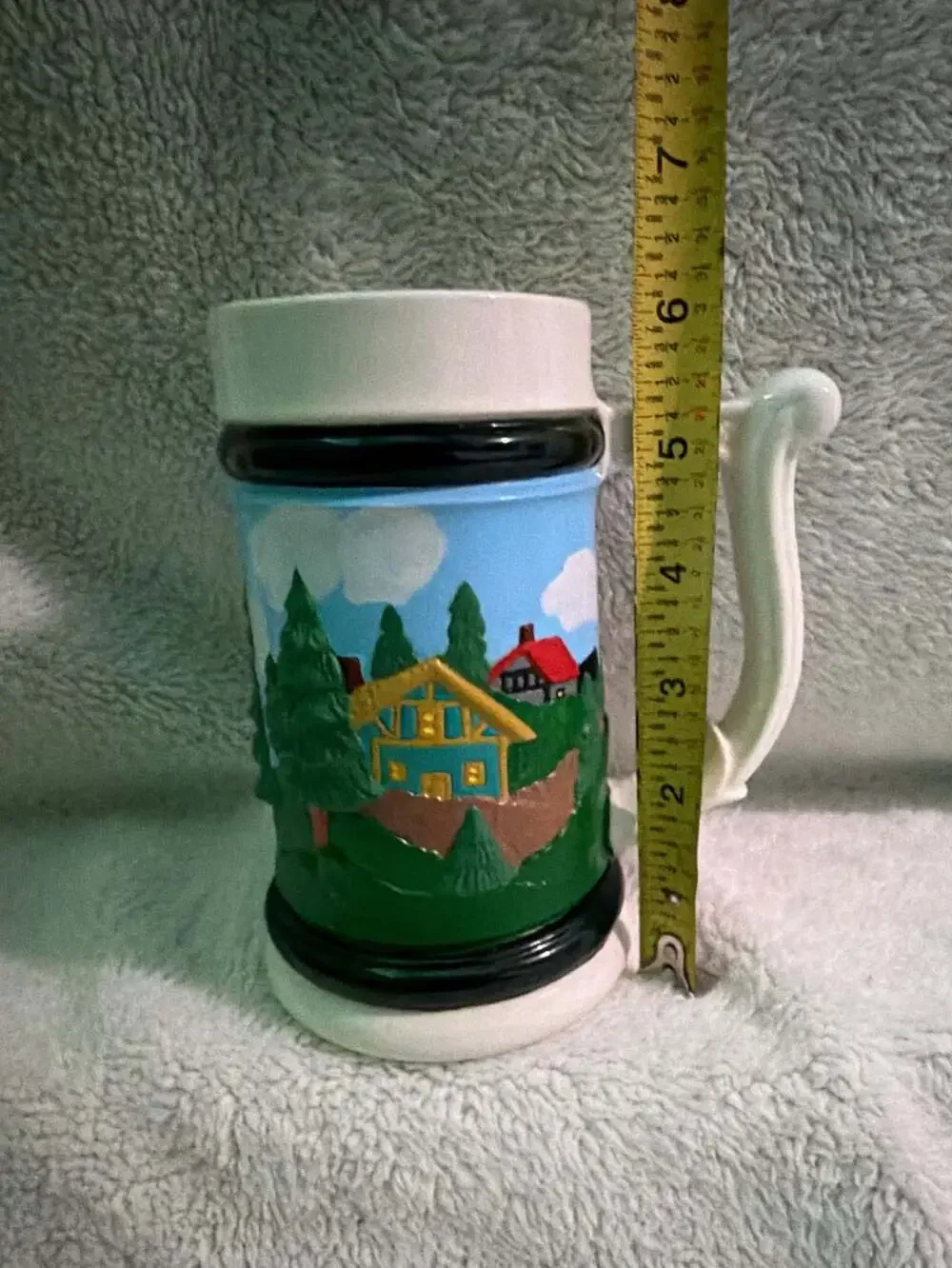 Vintage German Beer Stein Hand Painted